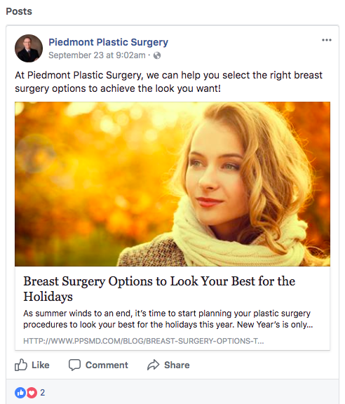 Choosing a Plastic Surgeon on Social Media